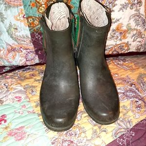 Lucky Brand Leather  Basel Round Toe Bootie